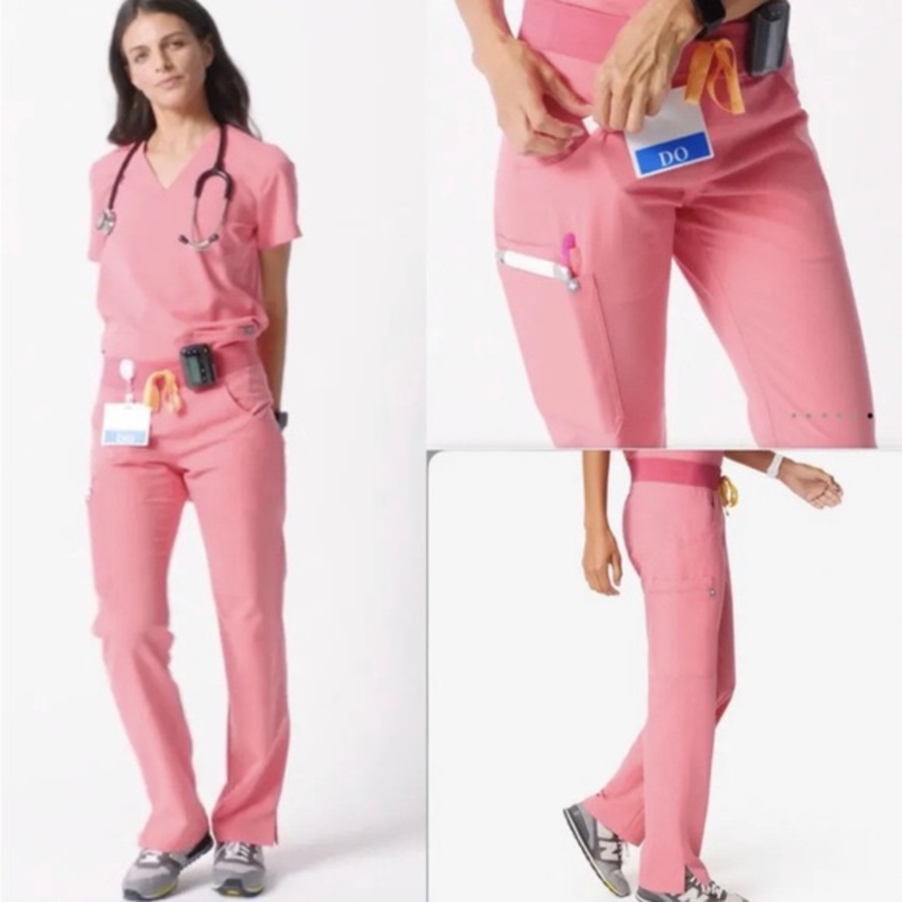 Figs NEON PINK set. kade large petite and Catarina large
